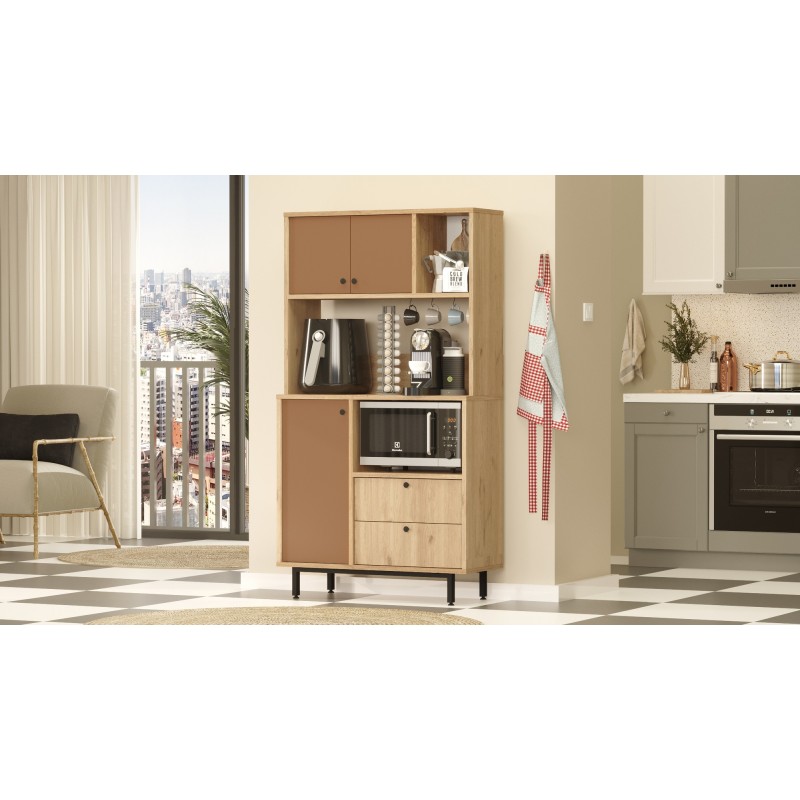 Multi Purpose Cabinet RE3-SK Oak
Tile Red