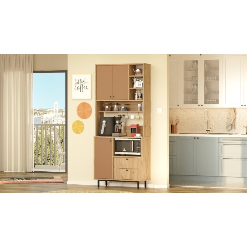 Multi Purpose Cabinet RE6-SK Oak
Tile Red