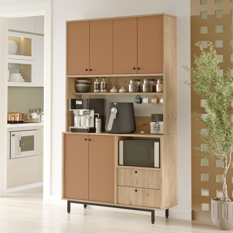 Multi Purpose Cabinet RE7-SK Oak
Tile Red