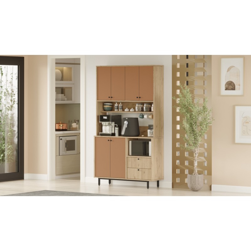 Multi Purpose Cabinet RE7-SK Oak
Tile Red