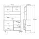 Multi Purpose Cabinet RE5-SY Oak
Green