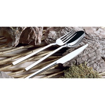 Σετ Μαχαιροπίρουνα από Ανοξείδωτο Ατσάλι (24 Τεμάχια) Çubuk24 Silver