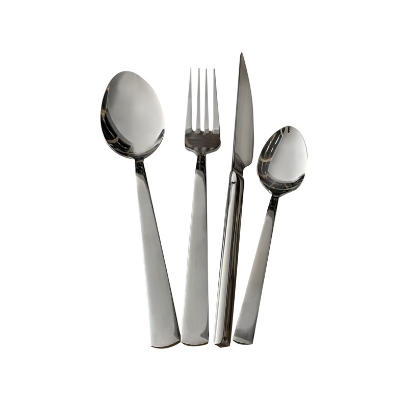 Σετ Μαχαιροπίρουνα από Ανοξείδωτο Ατσάλι (24 Τεμάχια) Deniz24 Silver