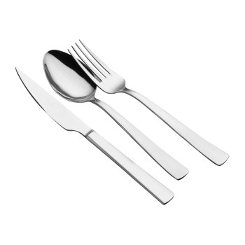 Σετ Μαχαιροπίρουνα από Ανοξείδωτο Ατσάλι (24 Τεμάχια) Deniz24 Silver