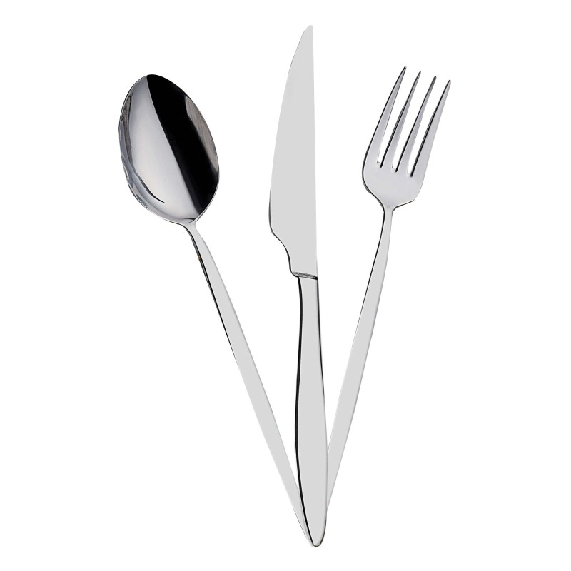 Σετ Μαχαιροπίρουνα από Ανοξείδωτο Ατσάλι (24 Τεμάχια) Istanbul Silver