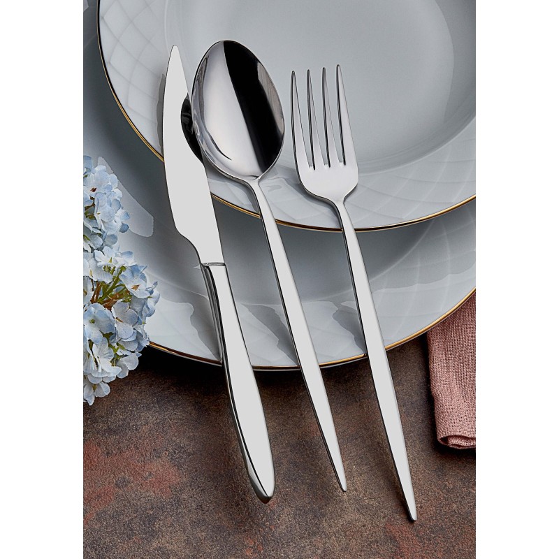 Σετ Μαχαιροπίρουνα από Ανοξείδωτο Ατσάλι (24 Τεμάχια) Istanbul Silver