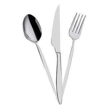 Σετ Μαχαιροπίρουνα από Ανοξείδωτο Ατσάλι (24 Τεμάχια) Istanbul Silver