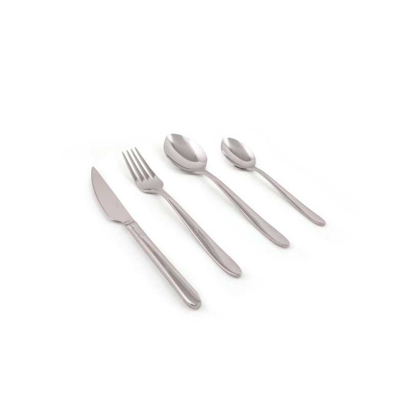 Σετ Μαχαιροπίρουνα από Ανοξείδωτο Ατσάλι (24 Τεμάχια) Rodos Silver