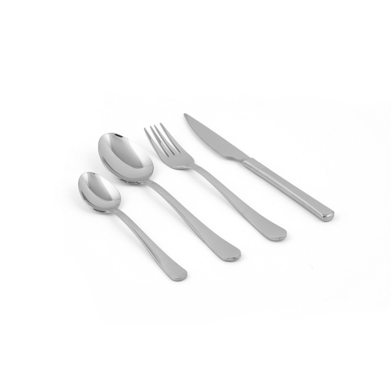 Σετ Μαχαιροπίρουνα από Ανοξείδωτο Ατσάλι (24 Τεμάχια) Şelale Silver