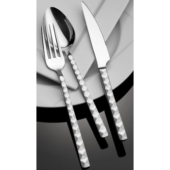 Σετ Μαχαιροπίρουνα από Ανοξείδωτο Ατσάλι (24 τεμάχια) d97 Silver