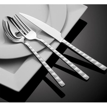 Σετ Μαχαιροπίρουνα από Ανοξείδωτο Ατσάλι (24 τεμάχια) d97 Silver