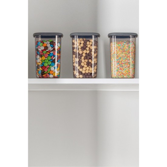 Hermia Storage Box Set (3 Pieces) BNMPOLYAS03-12 Anthracite