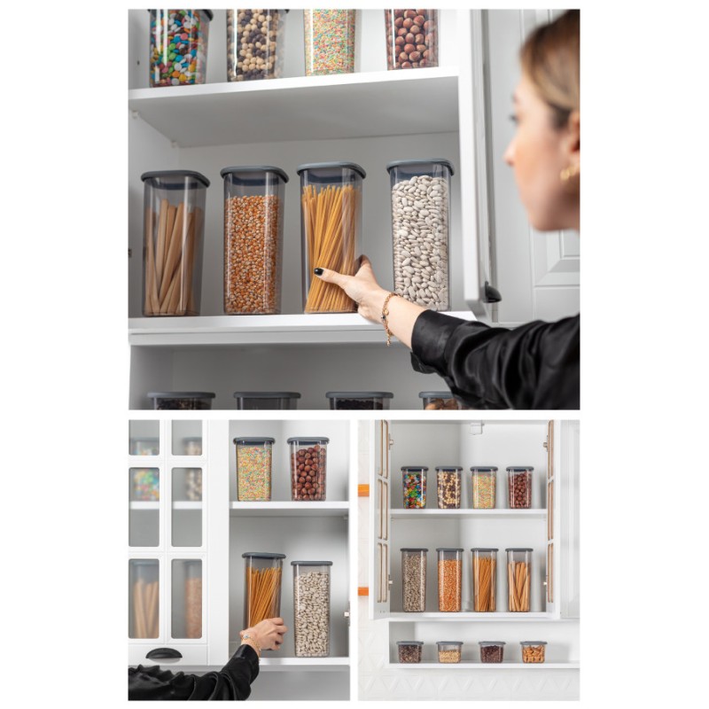 Hermia Storage Box Set (3 Pieces) BNMPOLYAS03-17 Anthracite