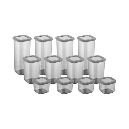 Hermia Storage Box Set (24 Pieces) BNMPOLYAS24-51217 Anthracite