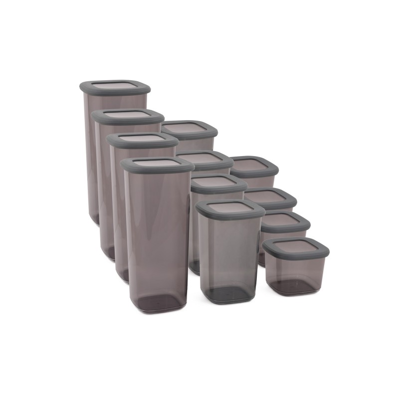 Hermia Storage Box Set (12 Pieces) BNMPOLYAS12-51217 Anthracite