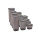 Hermia Storage Box Set (12 Pieces) BNMPOLYAS12-51217 Anthracite