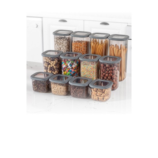 Hermia Storage Box Set (12 Pieces) BNMPOLYAS12-51217 Anthracite