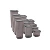 Hermia Storage Box Set (12 Pieces) BNMPOLYAS12-51217 Anthracite