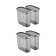 Hermia Storage Box Set (4 Pieces) BNMSRGAR04-18 Anthracite