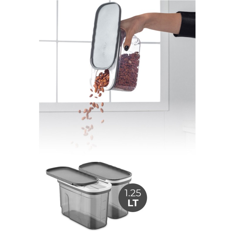 Hermia Storage Box Set (2 Pieces) BNMSRGAR02-12 Anthracite