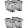 Storage Box Set (4 Pieces) BNMSRGAR04-12 Anthracite