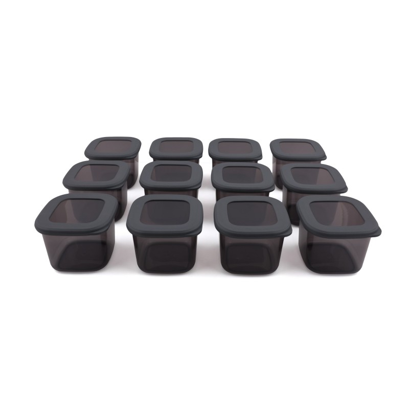 Hermia Storage Box Set (12 Pieces) BNMPOLYAS12-5 Anthracite