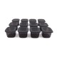 Hermia Storage Box Set (12 Pieces) BNMPOLYAS12-5 Anthracite