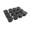 Hermia Storage Box Set (12 Pieces) BNMPOLYAS12-5 Anthracite