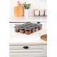 Hermia Storage Box Set (12 Pieces) BNMPOLYAS12-5 Anthracite