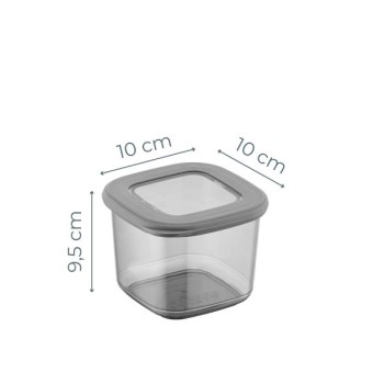 Storage Box Set (12 Pieces) BNMPOLYAS12-5 Anthracite