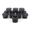 Hermia Storage Box Set (12 Pieces) BNMPOLYAS12-5 Anthracite