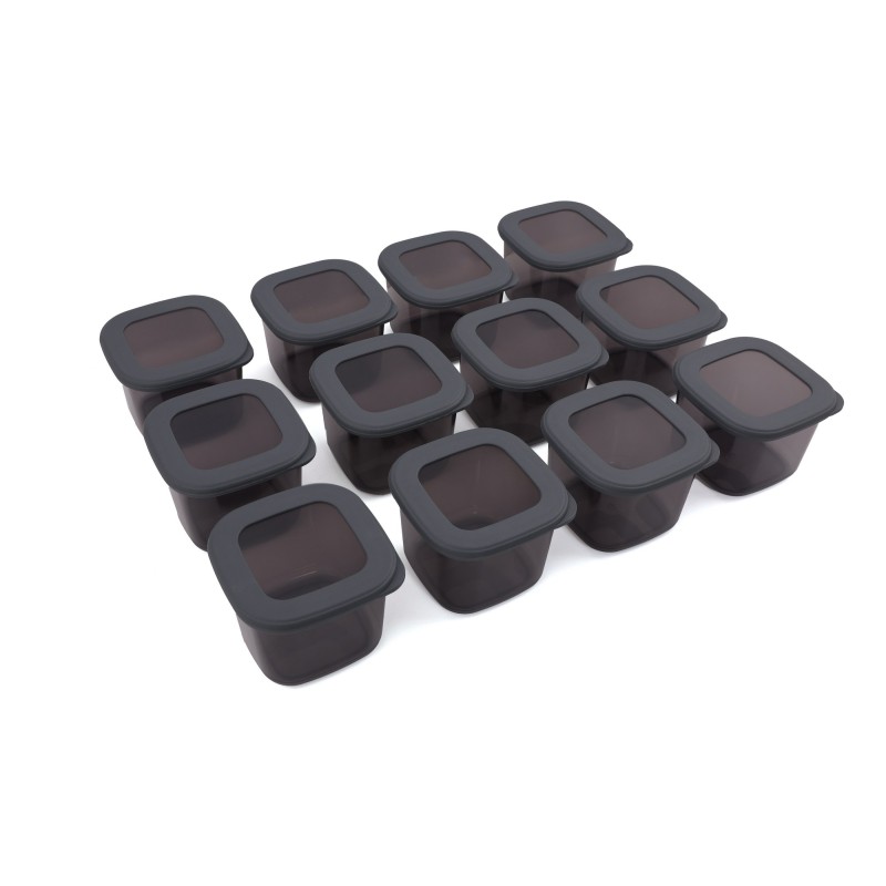 Hermia Storage Box Set (12 Pieces) BNMPOLYAS12-5 Anthracite