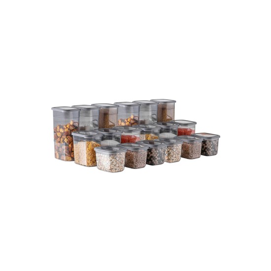 Hermia Storage Box Set (18 Pieces) BNMPEGYAR18-13232 Anthracite