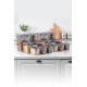 Hermia Storage Box Set (18 Pieces) BNMPEGYAR18-13232 Anthracite