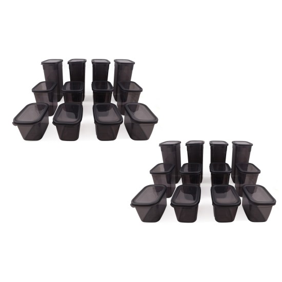 Hermia Storage Box Set (24 Pieces) BNMPEGYAR24-13232 Anthracite