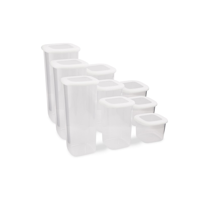 Hermia Storage Box Set (9 Pieces) BNMPOLYWS09-51217 White