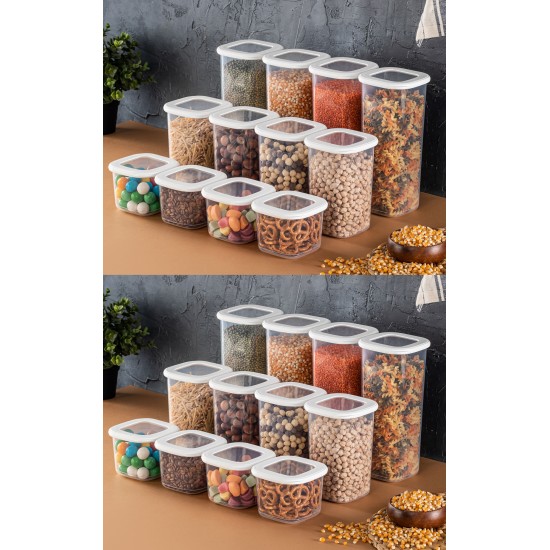 Hermia Storage Box Set (24 Pieces) BNMPOLYWS24-51217 White
