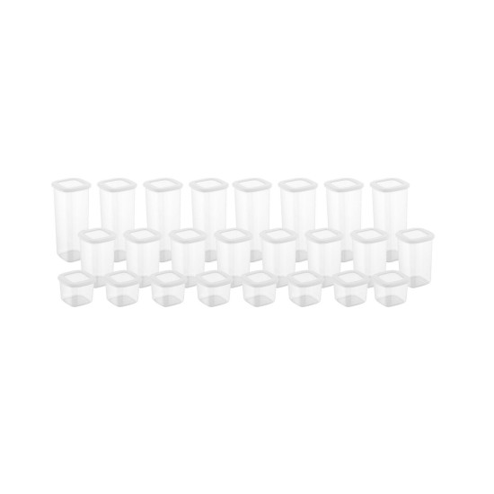 Hermia Storage Box Set (24 Pieces) BNMPOLYWS24-51217 White