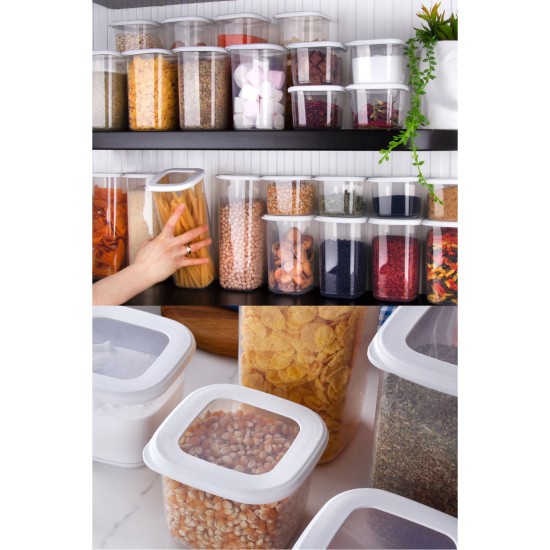 Hermia Storage Box Set (12 Pieces) BNMPOLYWS12-51217 White