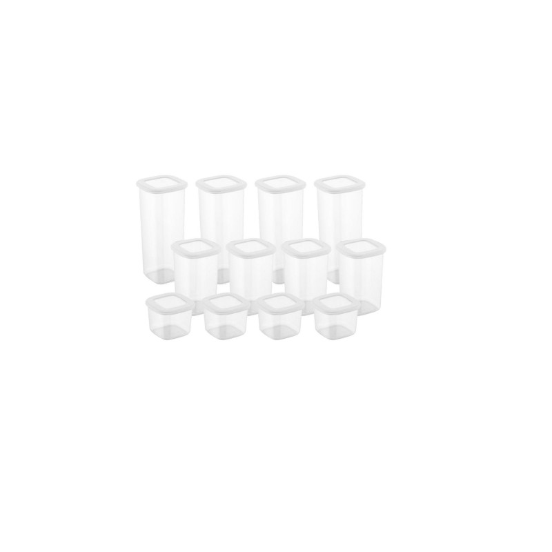 Hermia Storage Box Set (12 Pieces) BNMPOLYWS12-51217 White