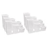 Hermia Storage Box Set (18 Pieces) BNMPOLYWS18-51217 White