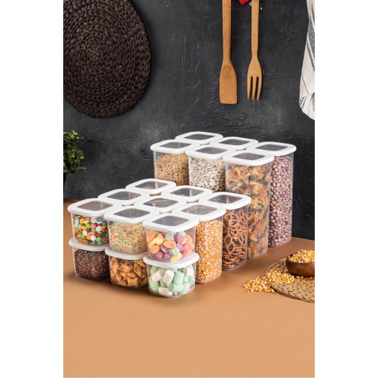 Hermia Storage Box Set (18 Pieces) BNMPOLYWS18-51217 White