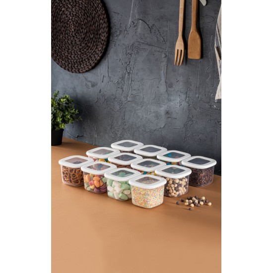 Hermia Storage Box Set (12 Pieces) BNMPOLYWS12-5 White