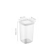 Hermia Storage Box Set (12 Pieces) BNMPOLYWS12-12 White