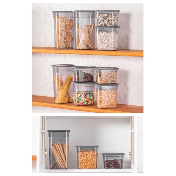 Storage Box Set (12 Pieces) BNMPOLYAR12-13232 Anthracite