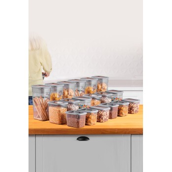 Storage Box Set (18 Pieces) BNMPOLYAR18-13232 Anthracite