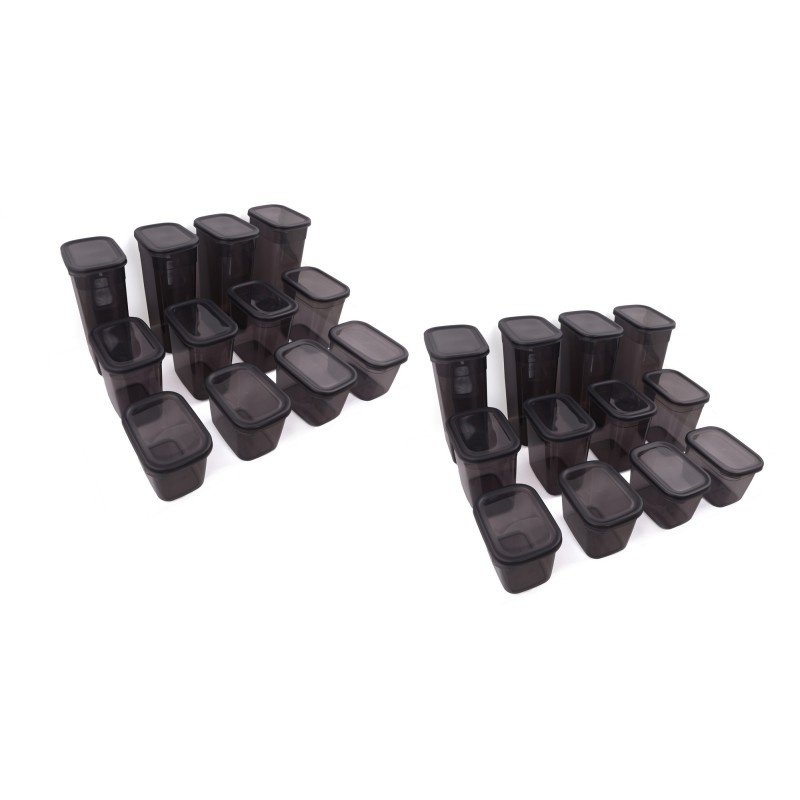 Hermia Storage Box Set (24 Pieces) BNMPOLYAR24-13232 Anthracite
