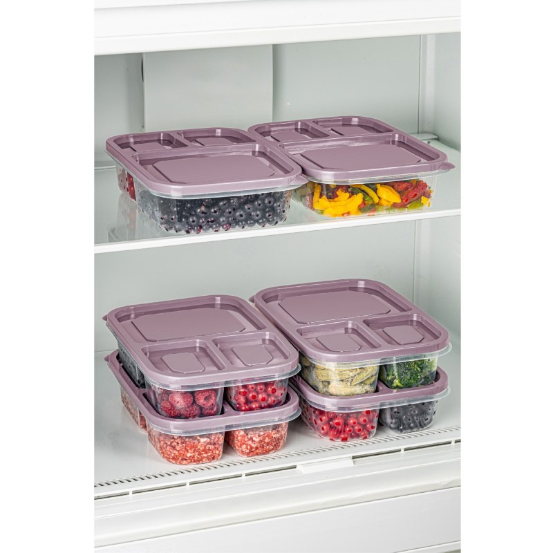 Storage Box Set (6 Pieces) 6Lidkdrtgn1 - 17 - Pink Pink