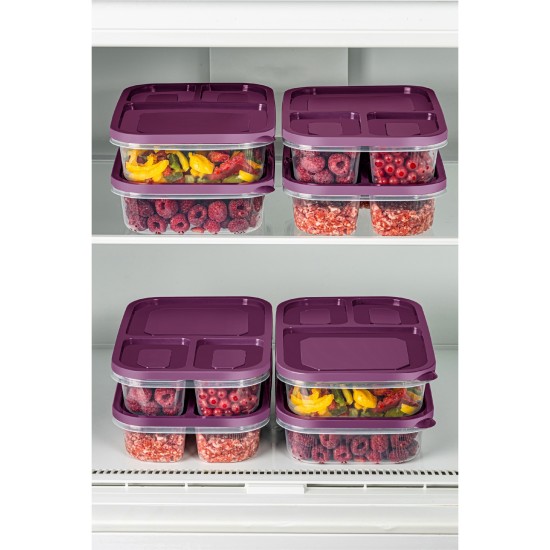 Hermia Storage Box Set (8 Pieces) 8Lidkdrtgn1 - 18 - Purple Purple