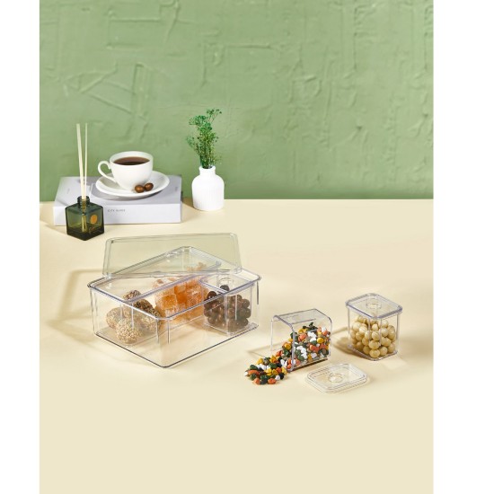 Storage Box Set (5 Pieces) 5Likutu - Transparent Transparent Storage Box Set (5 Pieces) 5Likutu - Transparent Transparent